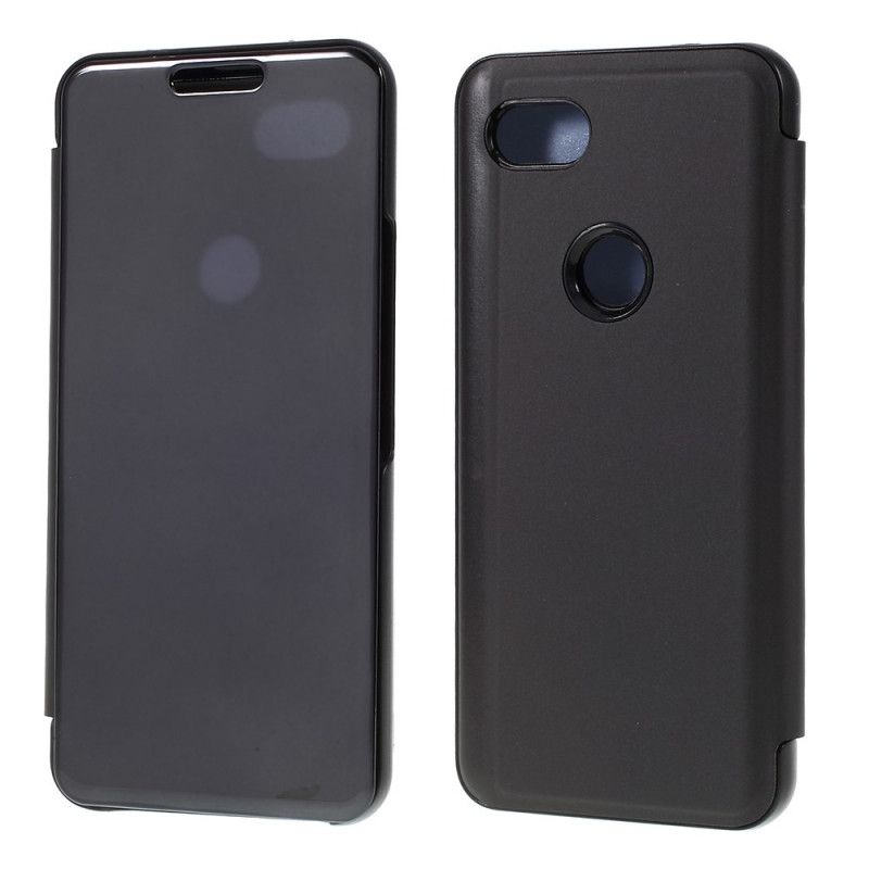 Zichtafdekking Google Pixel 3A Donkerblauw Zwart Spiegel En Leereffect