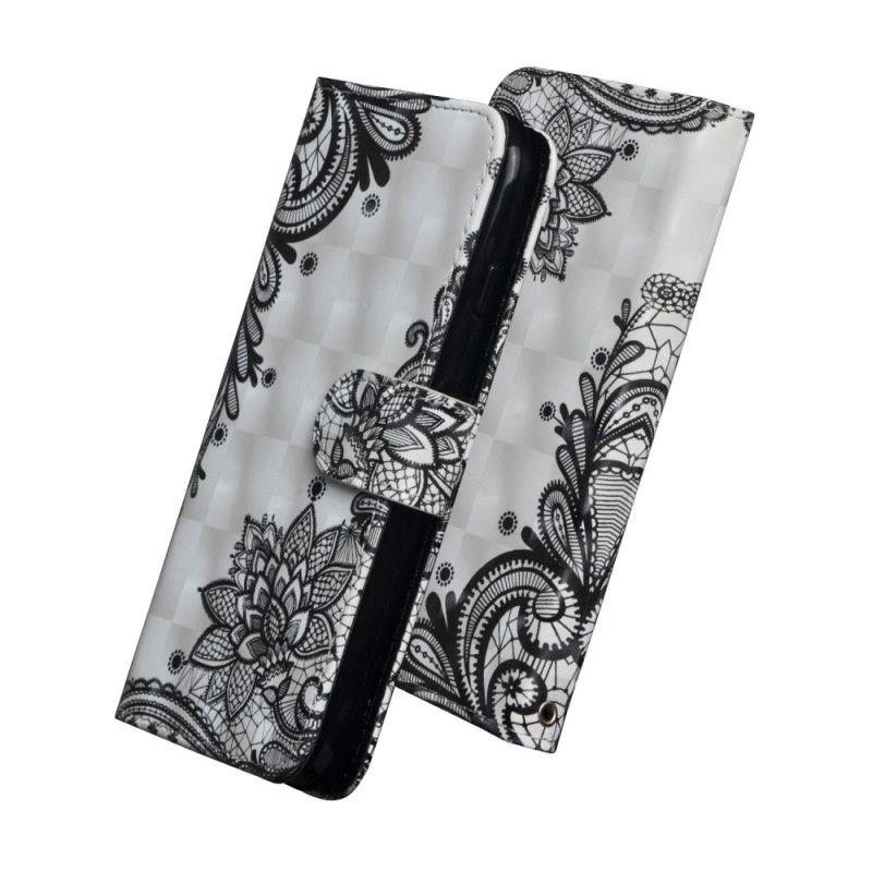 Flip Case Leren Google Pixel 3 Kanten Mandala
