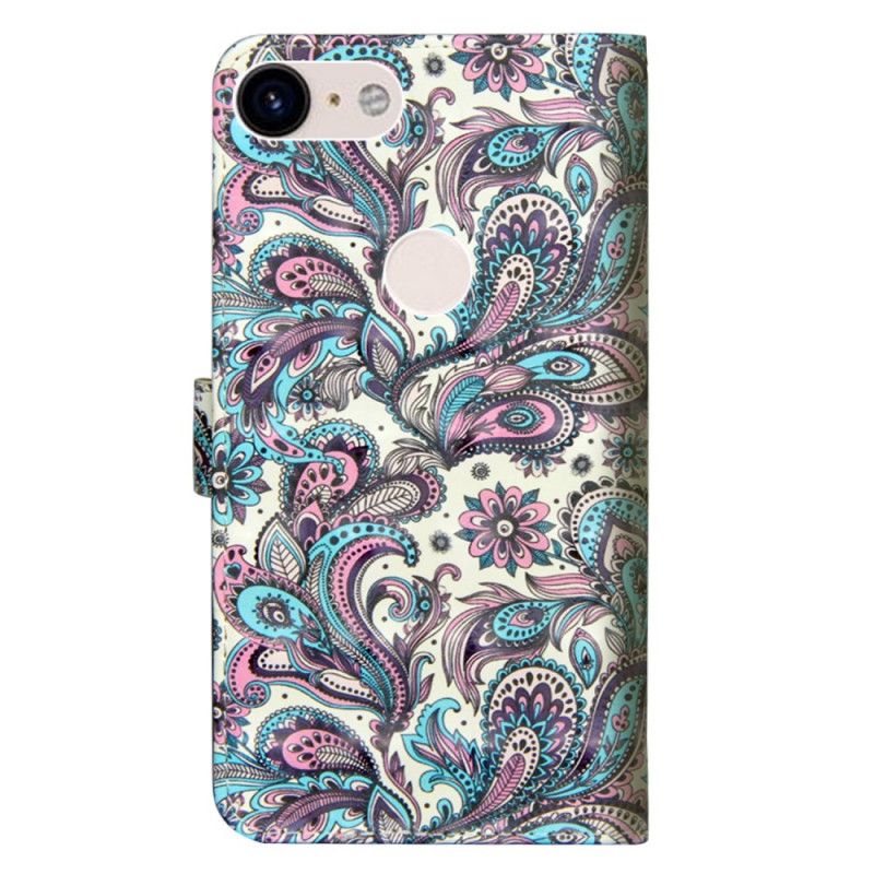 Flip Case Leren Google Pixel 3 Kanten Mandala