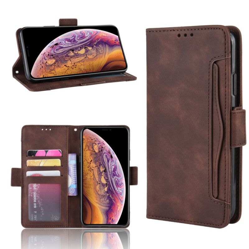 Cover Folio-hoesje iPhone 11 Rood Zwart Telefoonhoesje Eersteklas Multikaart