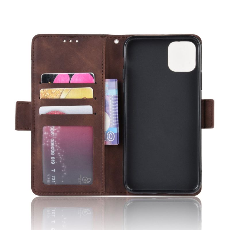 Cover Folio-hoesje iPhone 11 Rood Zwart Telefoonhoesje Eersteklas Multikaart