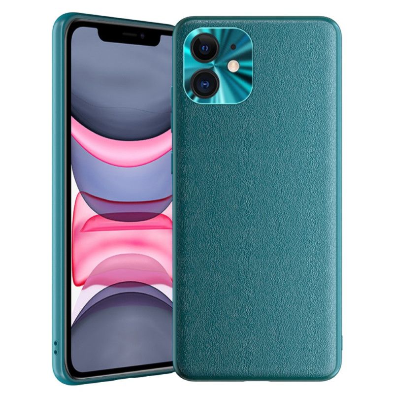 Cover Hoesje iPhone 11 Oranje Zwart Telefoonhoesje Kleur Leerstijl