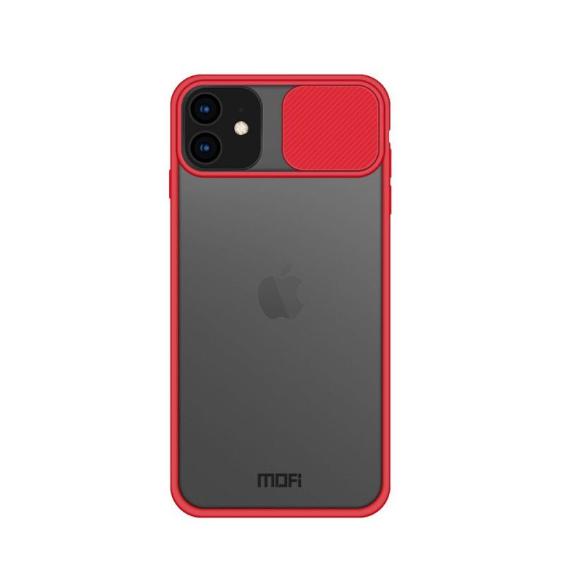 Cover Hoesje iPhone 11 Rood Zwart Telefoonhoesje Afdekking Van De Mofi-Fotomodule