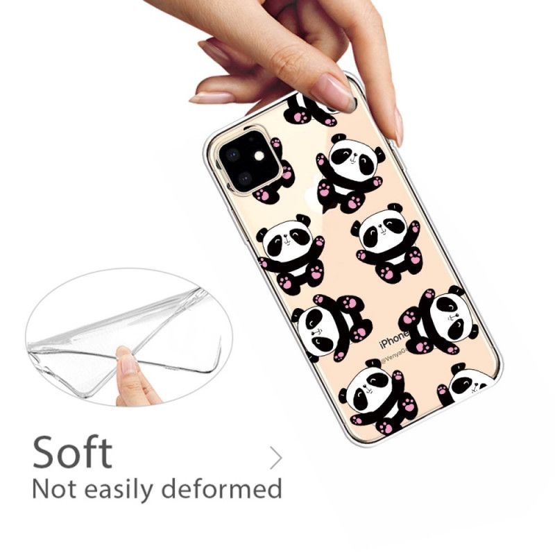 Hoesje iPhone 11 Leuke Panda'S