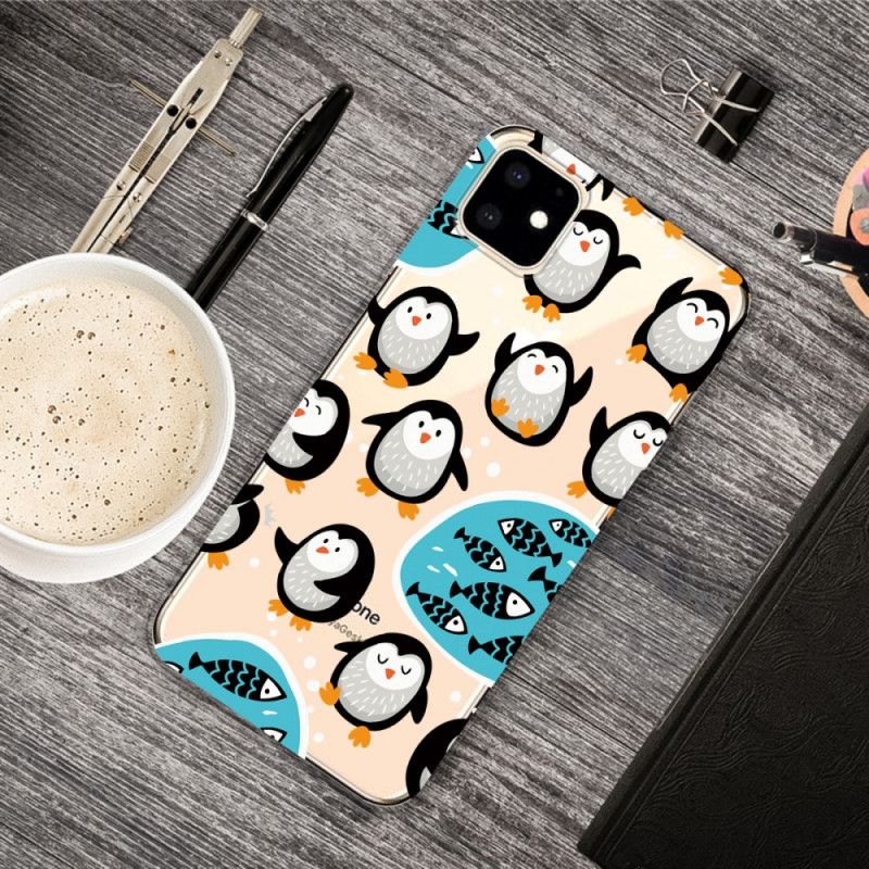 Hoesje iPhone 11 Pinguïns En Vissen