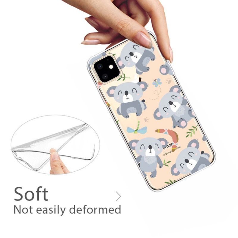 Hoesje iPhone 11 Schattige Grijze Koala'S