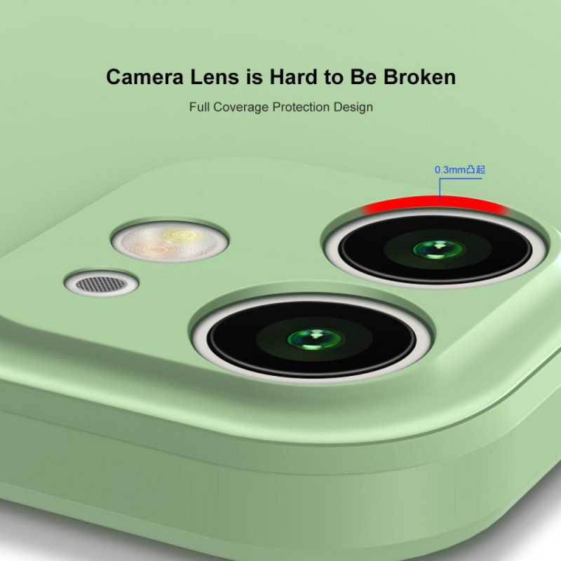 Hoesje iPhone 11 Wit Zwart Enkay Vloeibare Siliconen
