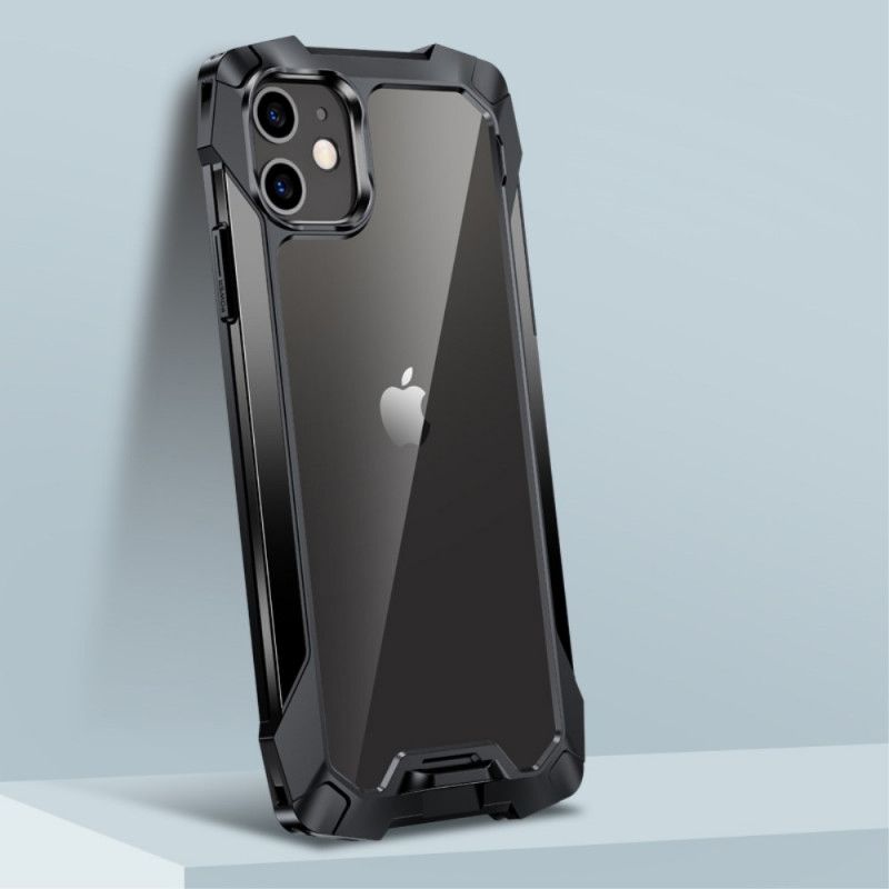 Hoesje voor iPhone 11 Rood Zwart Supersterk Flexibel