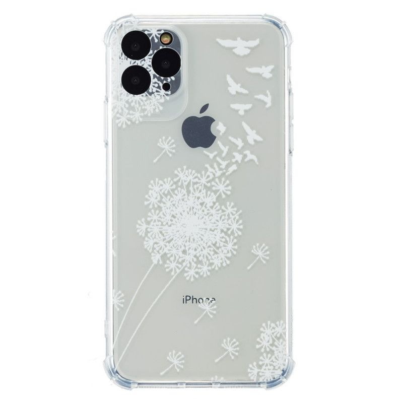 Hoesje voor iPhone 11 Siliconen Paardenbloemen