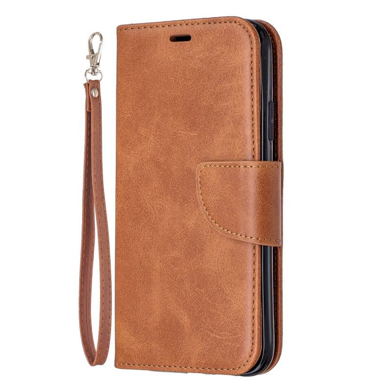 Leren Hoesje iPhone 11 Bruin Telefoonhoesje Stijl Leren Riem