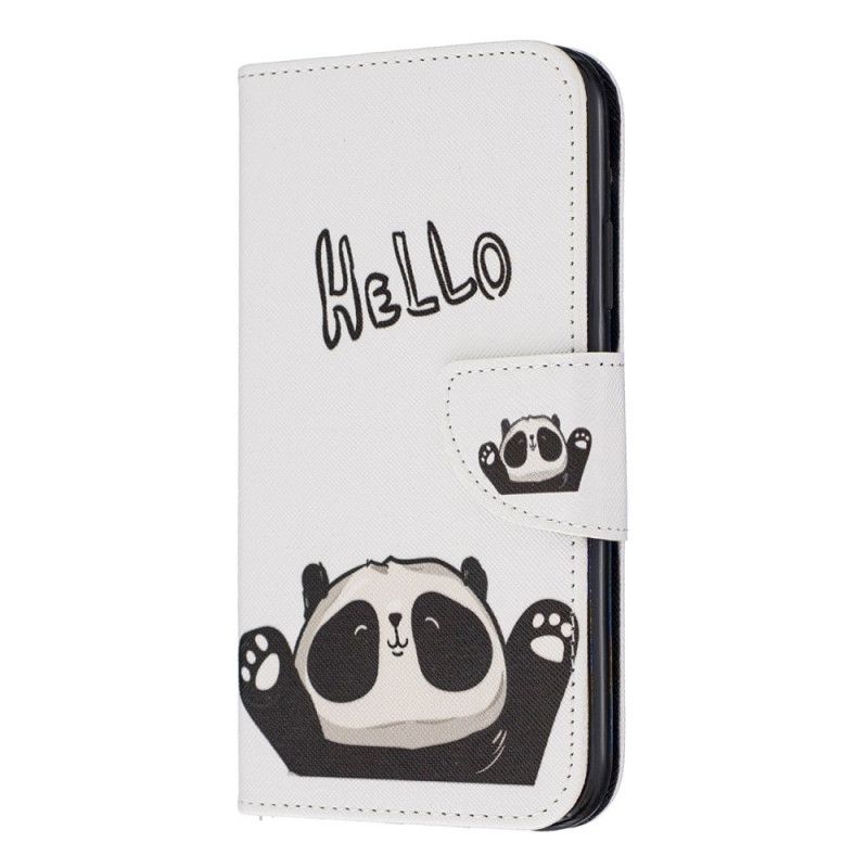 Leren Hoesje iPhone 11 Hallo Panda