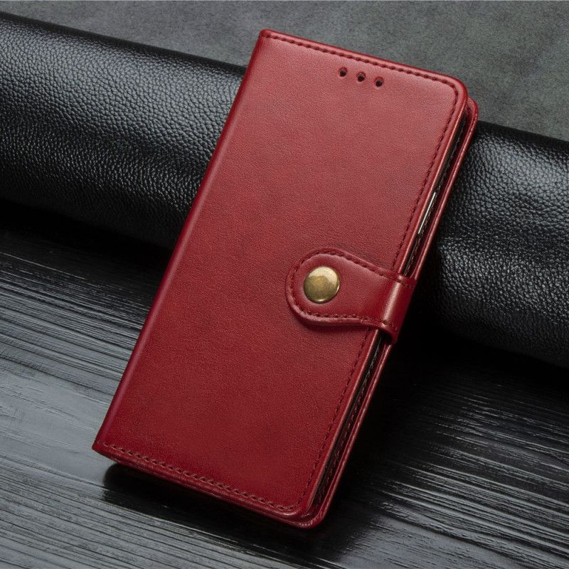 Leren Hoesje iPhone 11 Rood Zwart Telefoonhoesje Premium Ontwerp