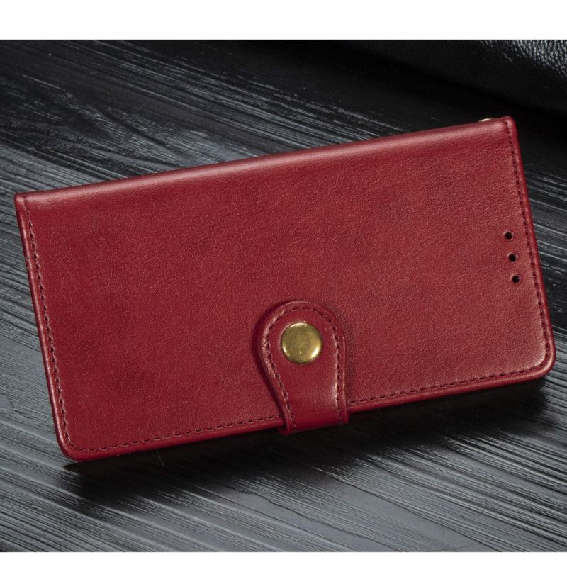 Leren Hoesje iPhone 11 Rood Zwart Telefoonhoesje Premium Ontwerp