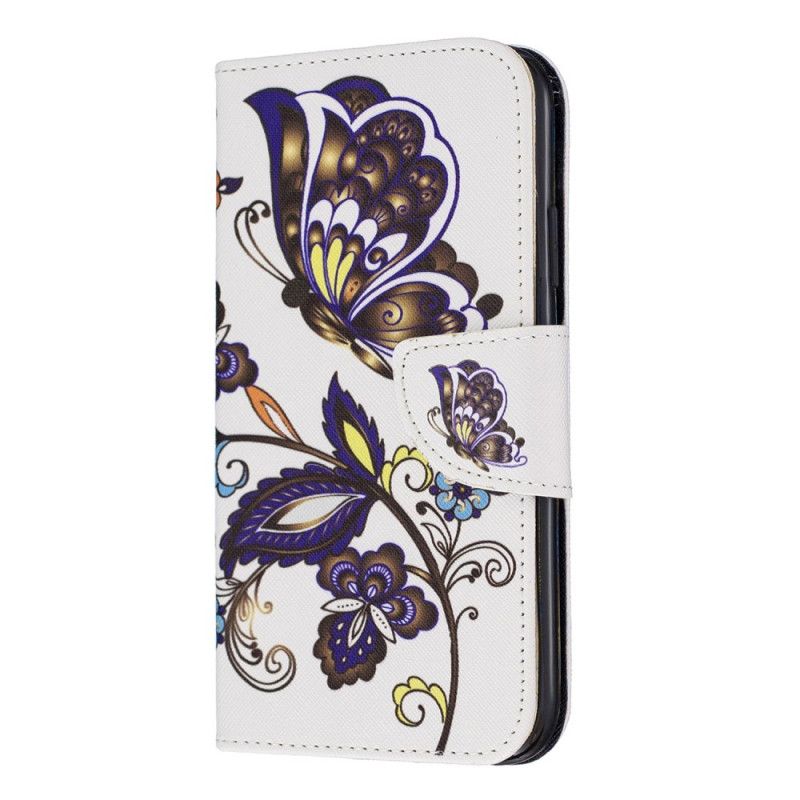 Leren Hoesje iPhone 11 Vlindertattoo