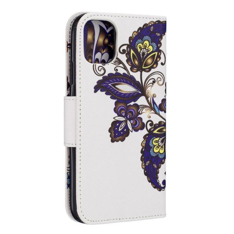 Leren Hoesje iPhone 11 Vlindertattoo
