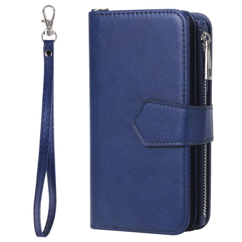 Leren Hoesje voor iPhone 11 Paars Rood Afneembare Portemonnee-Hoes