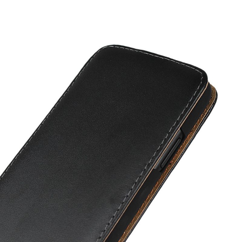 Leren Hoesje voor iPhone 11 Verticale Klep Van Echt Leer