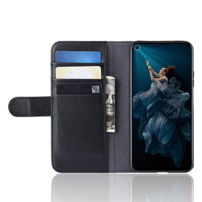 Bescherming Hoesje Honor 20 Bruin Zwart Splitleer