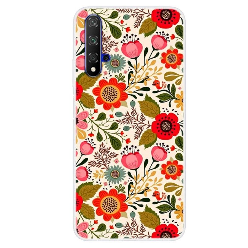 Case Hoesje Honor 20 Telefoonhoesje Bloementapijt