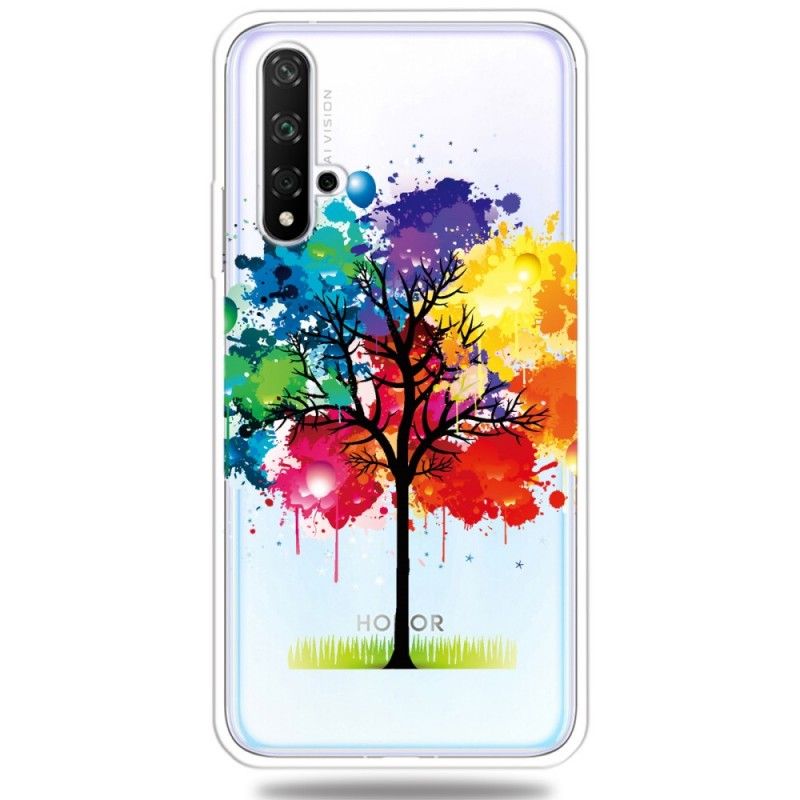 Hoesje Honor 20 Transparante Aquarelboom