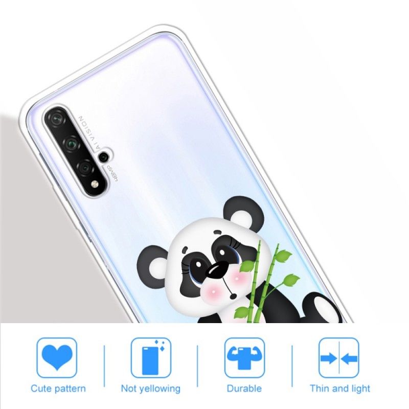 Hoesje Honor 20 Transparante Droevige Panda