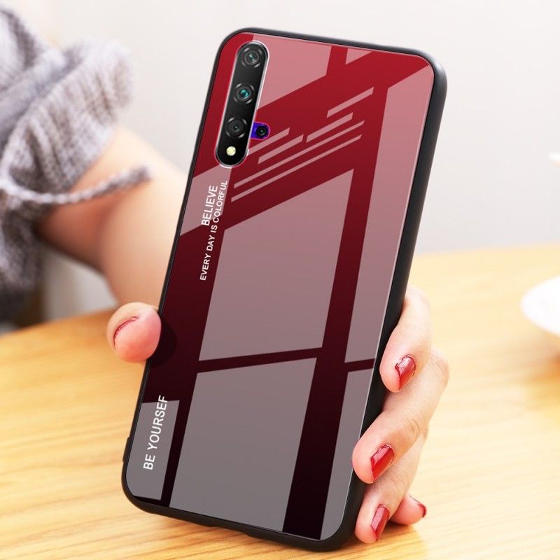 Hoesje voor Honor 20 Groen Rood Gegalvaniseerde Kleur