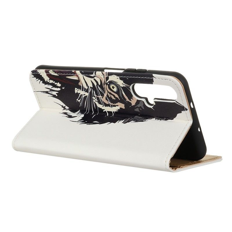 Leren Hoesje Honor 20 Woeste Tijger