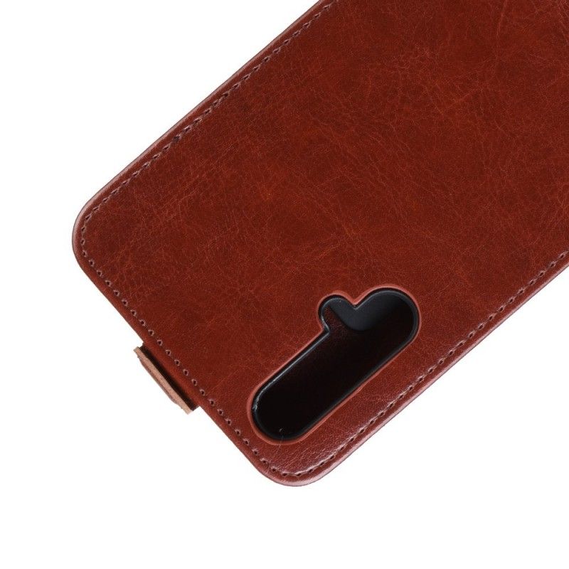 Leren Hoesje voor Honor 20 Wit Zwart Retro Vouwen