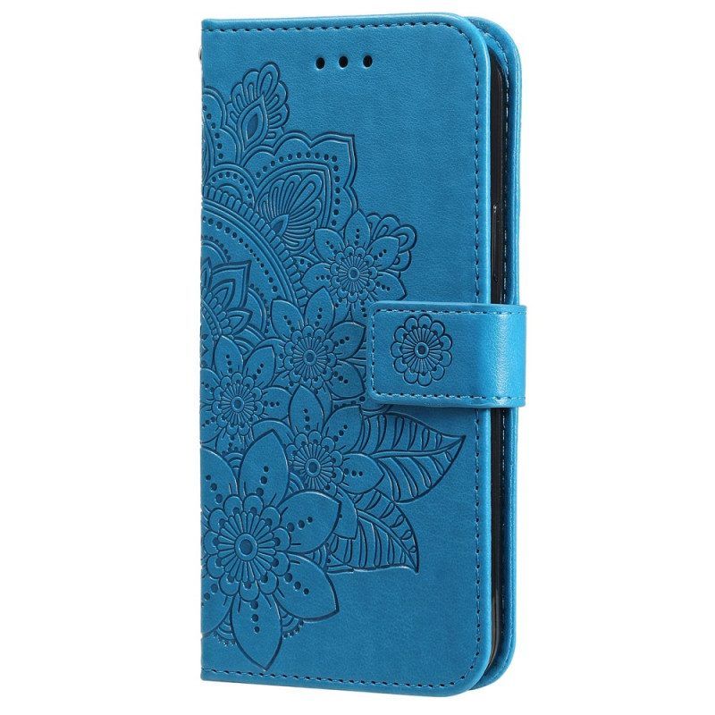 Folio-hoesje voor Samsung Galaxy S22 Ultra 5G Bloemmandala