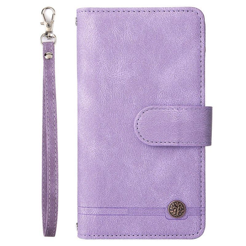 Folio-hoesje voor Samsung Galaxy S22 Ultra 5G Multifunctioneel Met Etui