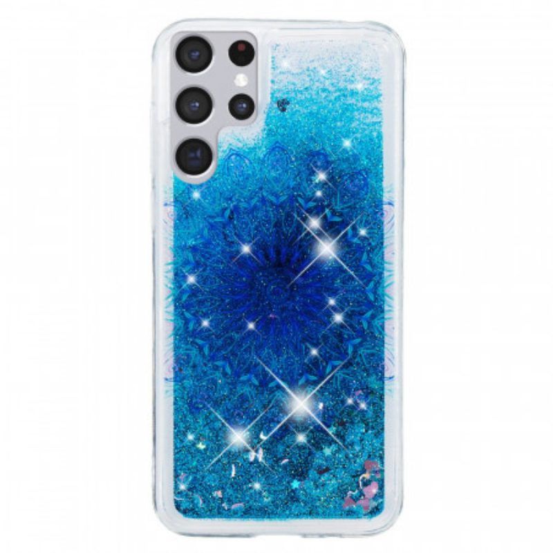 Hoesje voor Samsung Galaxy S22 Ultra 5G Glittermandala