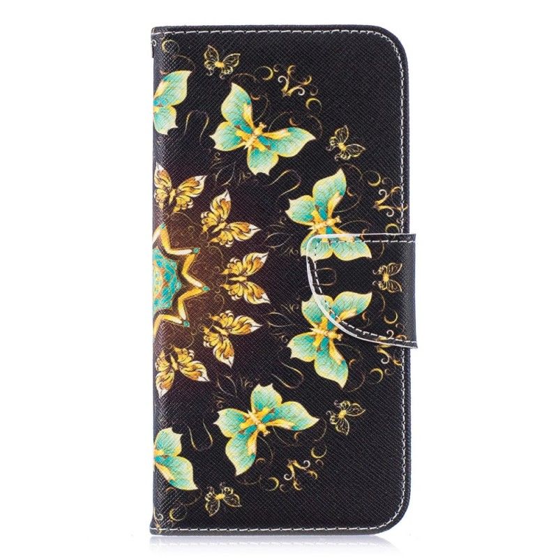 Bescherming Hoesje Honor 10 Lite Telefoonhoesje Vlindermandala