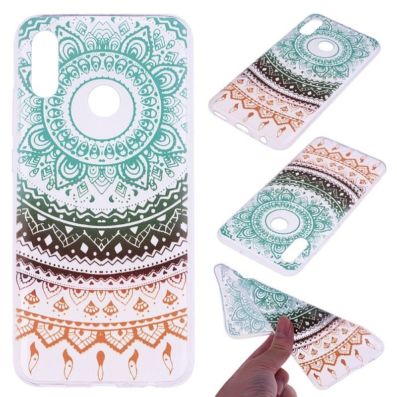 Hoesje Honor 10 Lite Kleurrijke Zon Mandala