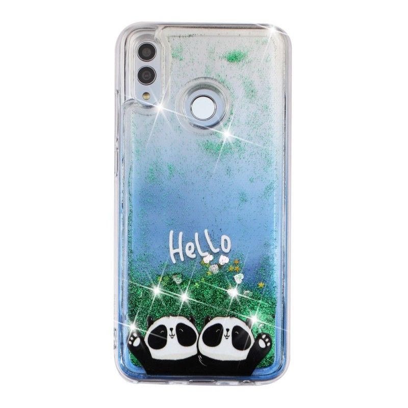 Hoesje voor Honor 10 Lite Hallo Panda'S Glitter