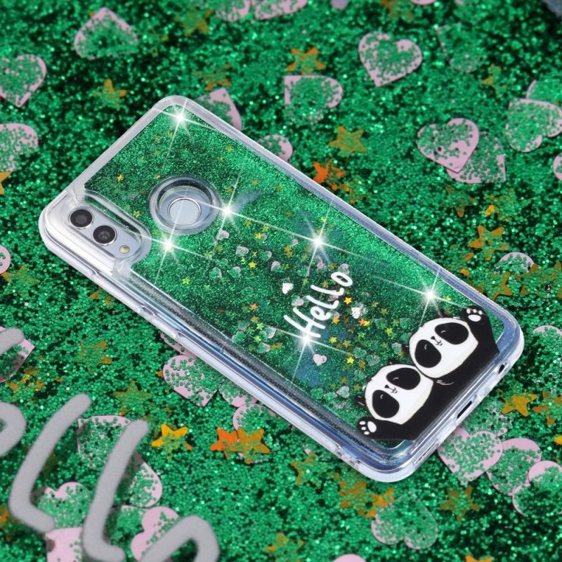 Hoesje voor Honor 10 Lite Hallo Panda'S Glitter