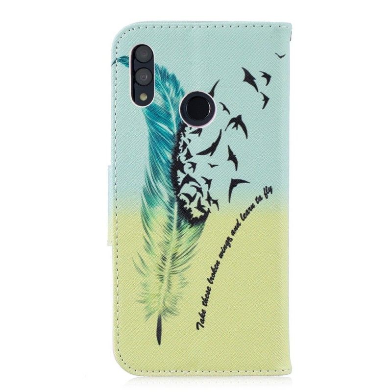 Leren Hoesje voor Honor 10 Lite Leren Vliegen
