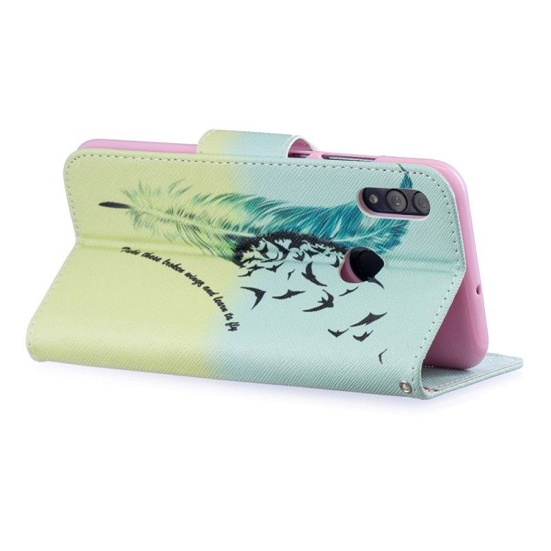 Leren Hoesje voor Honor 10 Lite Leren Vliegen