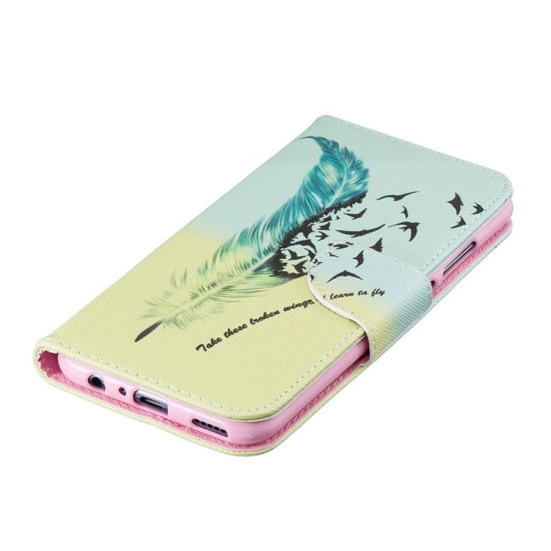 Leren Hoesje voor Honor 10 Lite Leren Vliegen