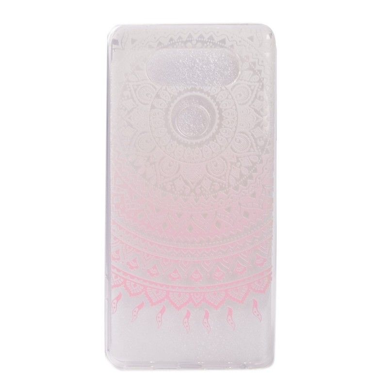 Hoesje LG G6 Lichtblauw Roze Transparante Kleurrijke Mandala