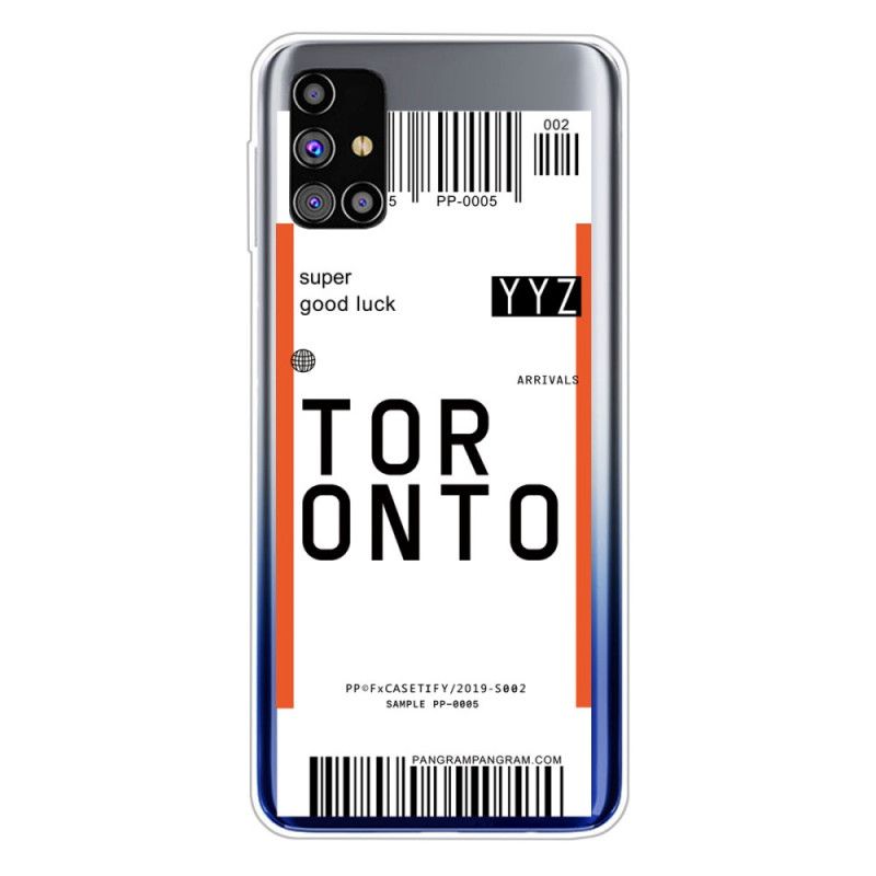 Case Hoesje Samsung Galaxy M51 Telefoonhoesje Instapkaart Naar Toronto