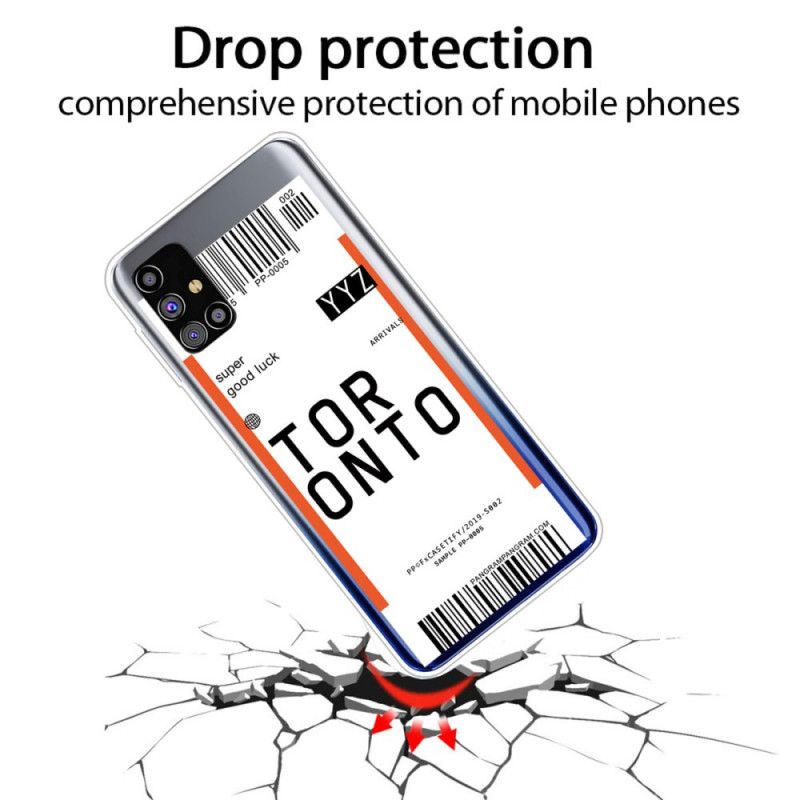 Case Hoesje Samsung Galaxy M51 Telefoonhoesje Instapkaart Naar Toronto