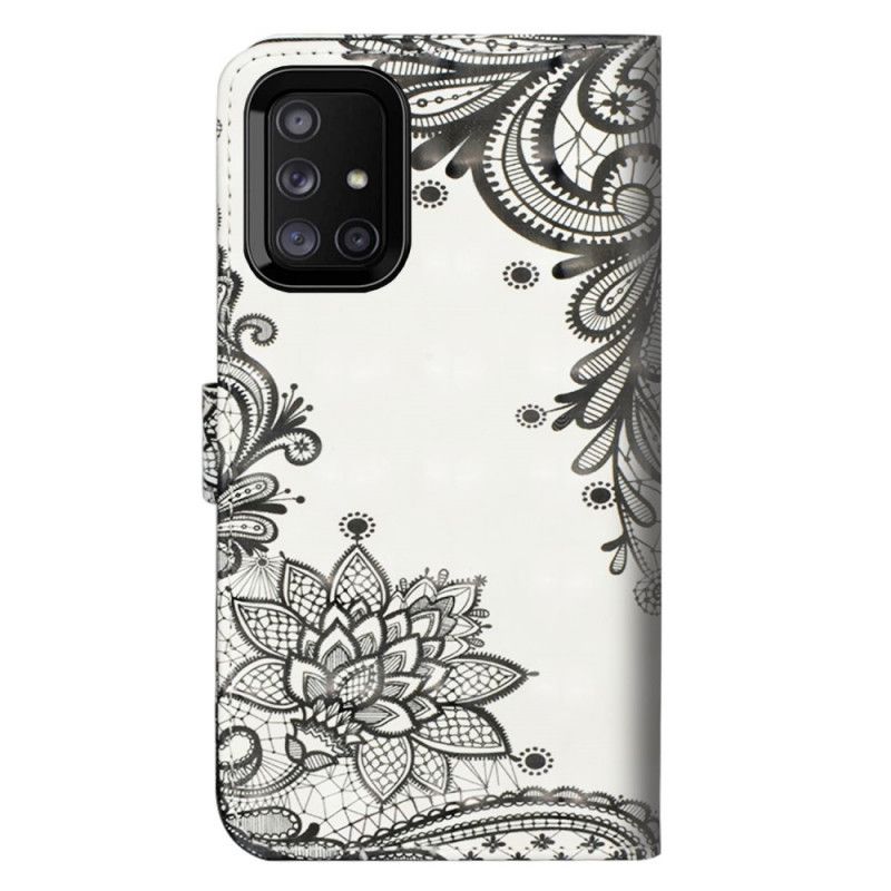 Cover Folio-hoesje Samsung Galaxy M51 Telefoonhoesje Chique Kant