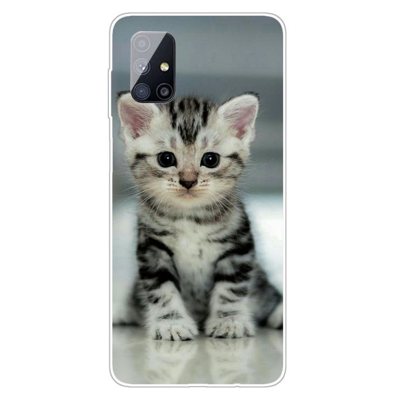 Cover Hoesje Samsung Galaxy M51 Telefoonhoesje Kitten Kitten