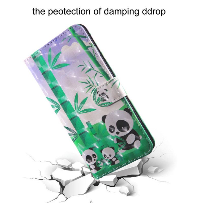 Flip Case Leren Samsung Galaxy M51 Pandafamilie