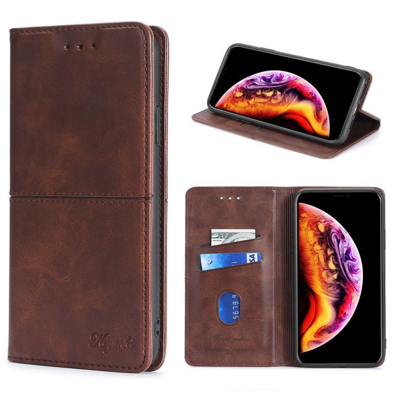 Folio-hoesje Samsung Galaxy M51 Rood Zwart Couture Leerstijl