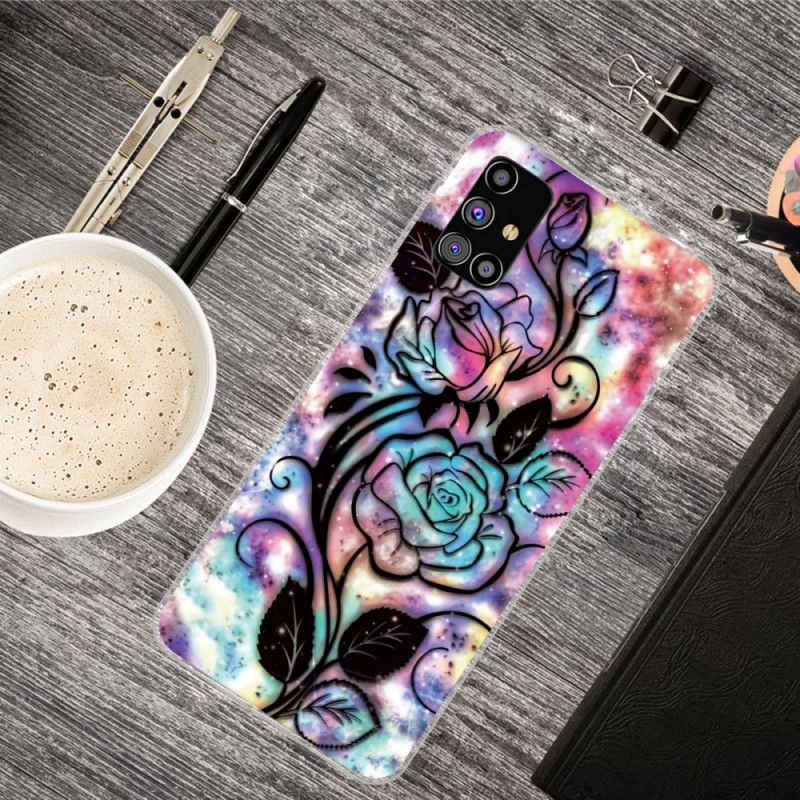 Hoesje Samsung Galaxy M51 Grafische Bloem