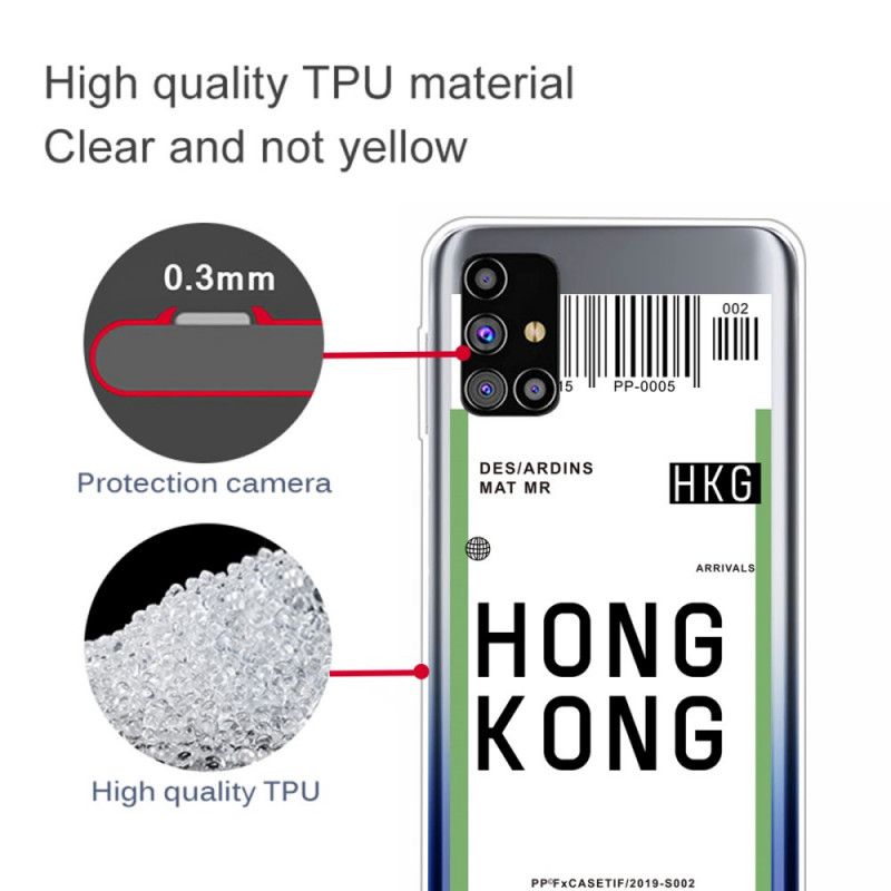 Hoesje Samsung Galaxy M51 Instapkaart Naar Hong Kong