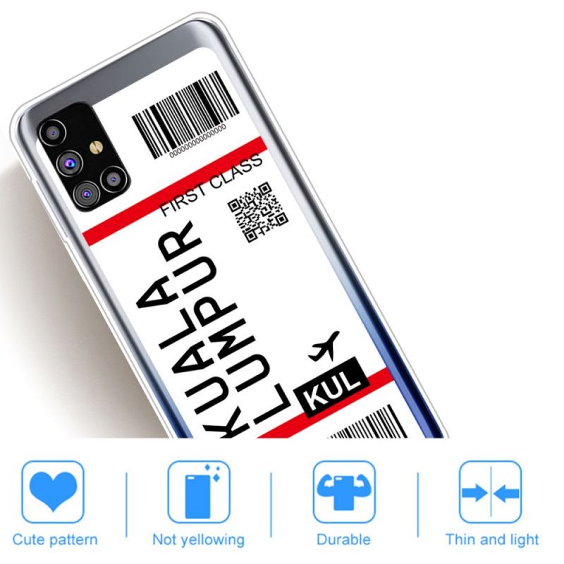 Hoesje Samsung Galaxy M51 Instapkaart Naar Kuala Lumpur