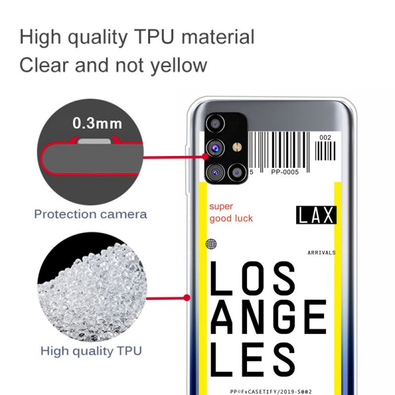Hoesje Samsung Galaxy M51 Instapkaart Naar Los Angeles