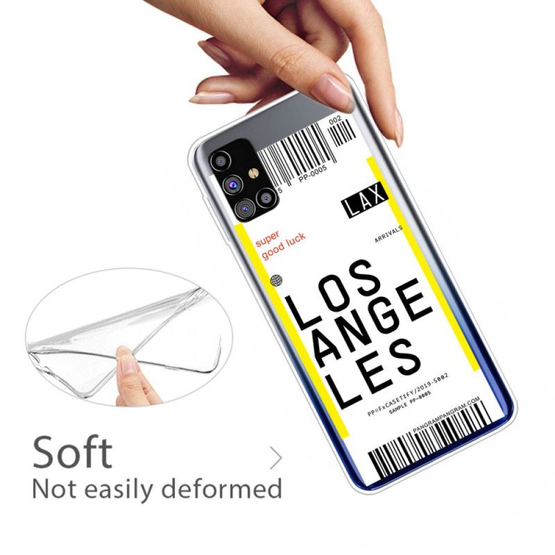 Hoesje Samsung Galaxy M51 Instapkaart Naar Los Angeles